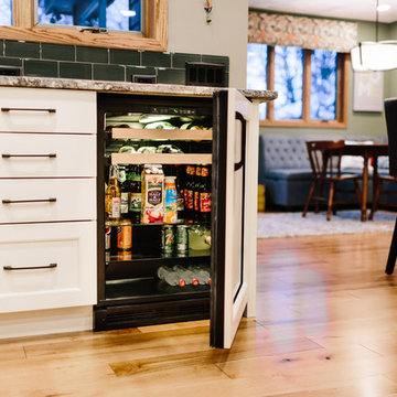 24" Paneled Beverage Center in Bar off Kitchen