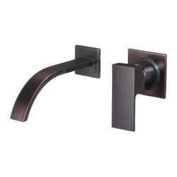 Brio Wall Mounted Oil Rubbed Bronze Bath Glass Vessel Sink Faucet - Bathroom Sink Faucets