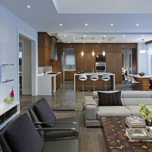 similar kichen living room set up