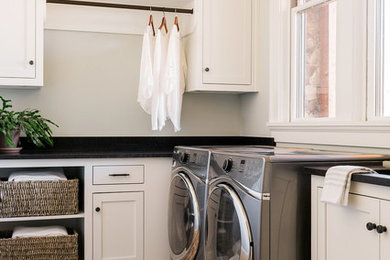Inspiration for a laundry room remodel in Atlanta