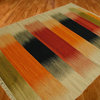 Flat Weave 100% Wool Hand Woven Kilim With Modern Design Area Rug