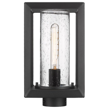 Golden Lighting 2073-OPST SD Smyth 13" Tall Post Light - Natural Black