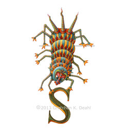 ART: Guardian Monster POSTER: Sassacus Pods is her name. - Wall Letters