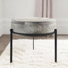 Frosted Leather Side Table