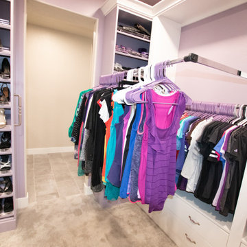 Ash Violet Master Walk-In Closet