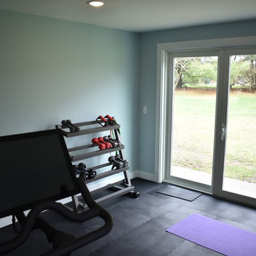 Garage Transformation to Workout Area