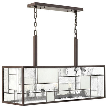 Hinkley Mondrian Small Five Light Linear, Buckeye Bronze