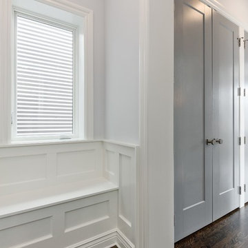 Built in Seating outside Walk-in Closet