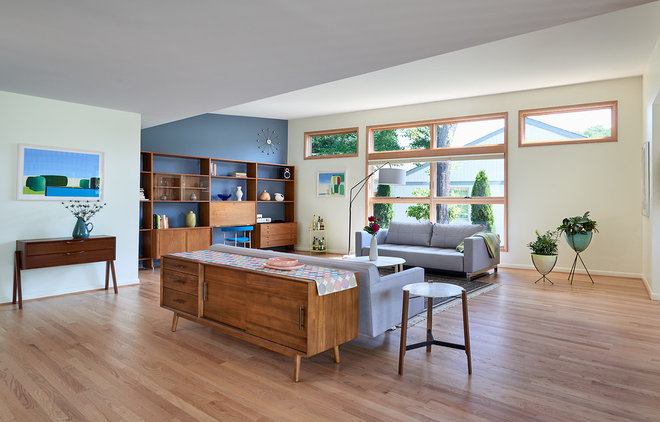Balodemas建筑事务所的Midcentury Living Room