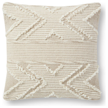 ED Ellen DeGeneres PED0010 Sand/Natural 18x18 Cover WithDown Pillow