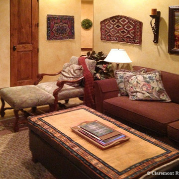 Antique Oriental Rugs on the Wall &Over Furniture Conjure Up Distant Lifestyle