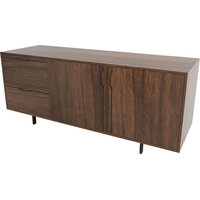 Chapman Small Credenza, Black, Walnut