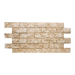 165-SMALL JERUSALEM BRICK PANEL 49"W X 24"H X 1 1/2"D - Wall Panels
