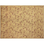 Bareens Designer Rugs - Bohemien Ziegler Yee Tan Rose Hand-Knotted Wool Rug - 6'2'' x 8'11'' - Enhance the ambiance of your home with this magnificent Persian-influenced Turkish hand-knotted rug made by skilled artisans capable of creating the most exceptional vegetable dyes and hand-spun wool. This exquisite handmade rug is a one-of-a-kind Peshawar Kafkaz, otherwise identified as Chobi, Chobi Peshawar, Oushak, or Ziegler rug. These handmade rugs are crafted in Pakistan utilizing superior-quality wool imported from Australia, New Zealand, and Korea in two types of weaves: the Persian weave and the Mori weave. This rug is meticulously crafted by hand using the finest natural vegetable dyes extracted from local plants. The artisans use a blend of hand-spun local and fine merino wool, resulting in a rug with a compelling texture, higher lanolin content, and longer staple. The artisans occasionally incorporate natural or artificial silk into the pile to enhance specific motifs. The finished product is an awe-inspiring execution of flawless design and an understated palette that exudes elegance.