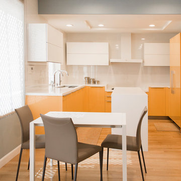 Vivid Orange High Glossy Kitchen