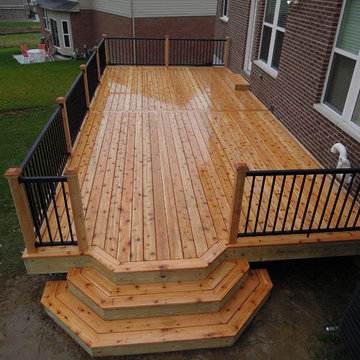 Cedar Deck w/ Aluminum Railing, Union KY area