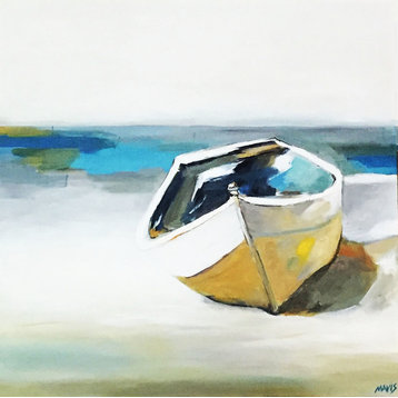 "Boat 2"  24"x24" Original painting by Mavis M. Manganelly