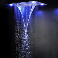 Trialo Solid Brass Recessed Color Changing Water Powered LED Shower ...