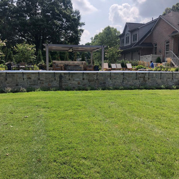 Galena, MD - Lunar Quartz Finish Pool With Extended Bench & Tanning Ledge