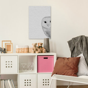 "Owly Surprise" Painting Print on Wrapped Canvas