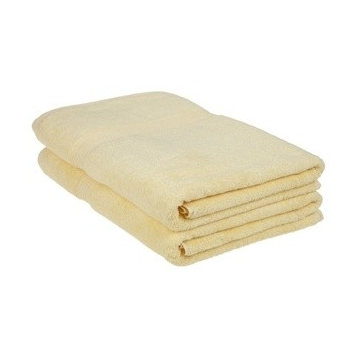 2-Piece Bath Sheet Set, 100% Premium Long-Staple Combed Cotton, Canary