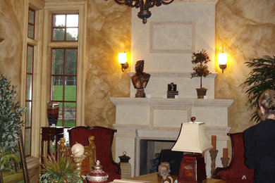 Home office - mediterranean home office idea in Raleigh