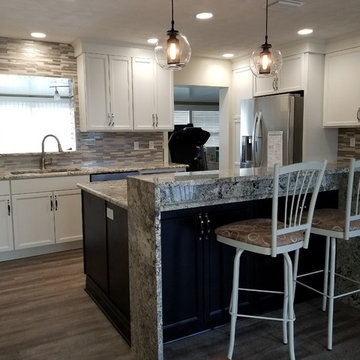 Kitchen Update Done With Cabinets in Both White and Java