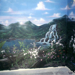 Tropical Lagoon - Outdoor Wall Art
