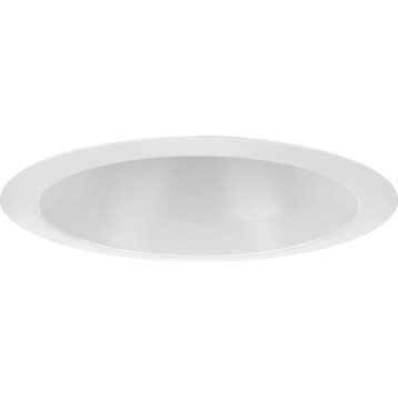 6" Satin White Recessed Open Shower Trim for 6" Housing, P806N series