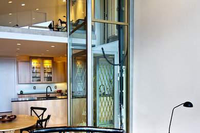 Example of a trendy living room design in San Francisco