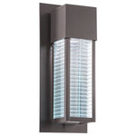 Kichler - Kichler Sorel Outdoor Wall 1-Light LED, Architectural Bronze - This sharp 1 Light LED Outdoor Wall lantern from the modern Sorel Collection features straight lines and sharp corners in a solid Architectural Bronze finish. The clear Architectural glass insures great visibility and curb appeal for any contemporary home.