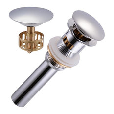 1 5/8" Bathroom Vessel Basin Sink Pop Up Chrome Drain Overflow and Free Tray