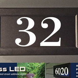 Address LED - illuminated house numbers - House Numbers