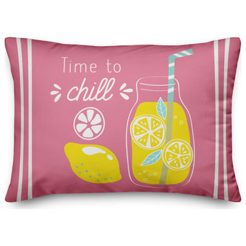 Time To Chill Lemonade 14x20 Spun Poly Pillow