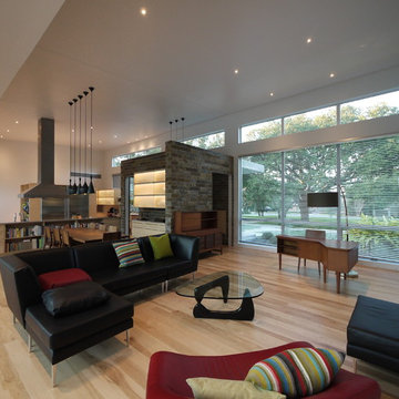View of Public Wing Spaces from Living Room