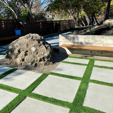 Design landscape around the rock
