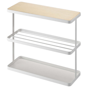 Storage Table, Steel, Holds 22.2 lbs, White