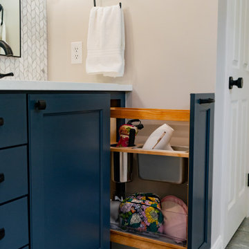 Custom Pull-Out + Electrical for Hair Tools