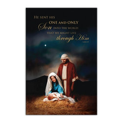 DDCG - Nativity Scene Canvas Wall Art, 24"x36" - Prints And Posters