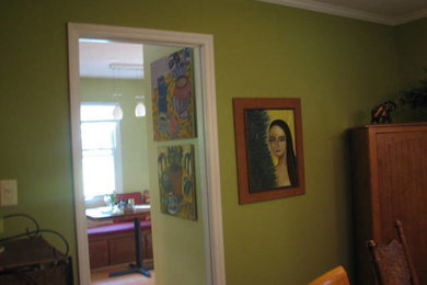 Inspiration for a timeless family room remodel in Raleigh