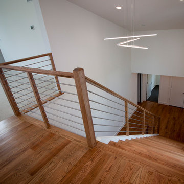 Project #48 | Contemporary Staircase with Warm Tones