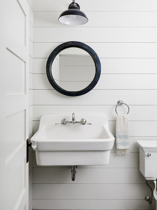Top 30 Small Farmhouse Powder Room Ideas & Decoration Pictures Houzz
