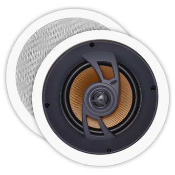 6.5" 150W Dolby Atmos Ready In-Ceiling Speaker, Pivoting Tweeter, Single