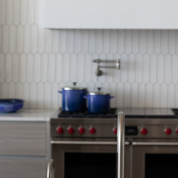 Milano - Fantasia + Bianco Lucido - Kitchen New Construction