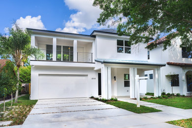 Inspiration for a contemporary home design in Orlando.