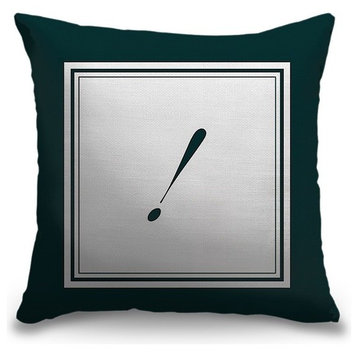 "Exclamation Point - Formal Border" Pillow 18"x18"
