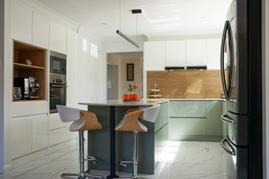 This is an example of a scandinavian kitchen.