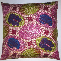 DW16 Dutch wax print pillow cover - Decorative Pillows