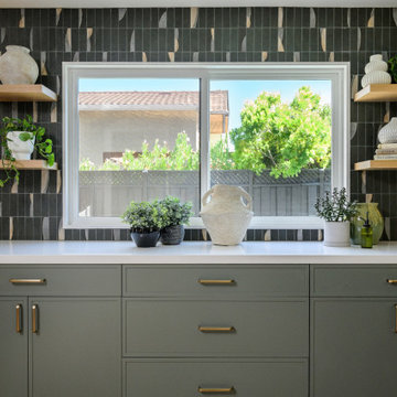 A Soft Sage & Graphite Kitchen
