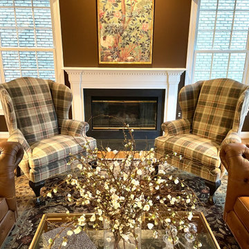 Formal entertaining, a traditional inspired living room.